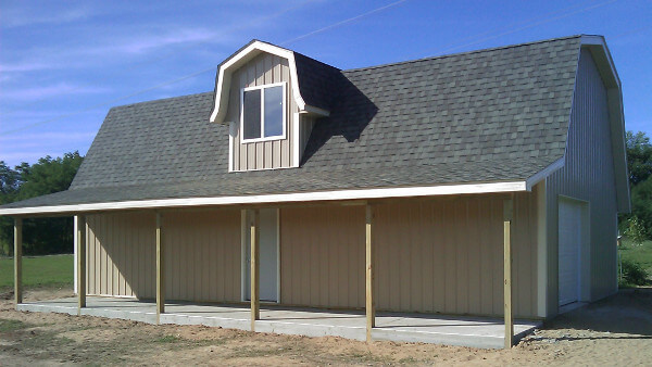 Pole barn construction